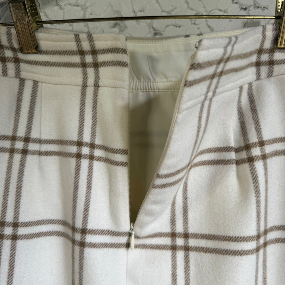 J. Crew Cream and Cream Plaid Mini Skirt - Picture 7 of 12
